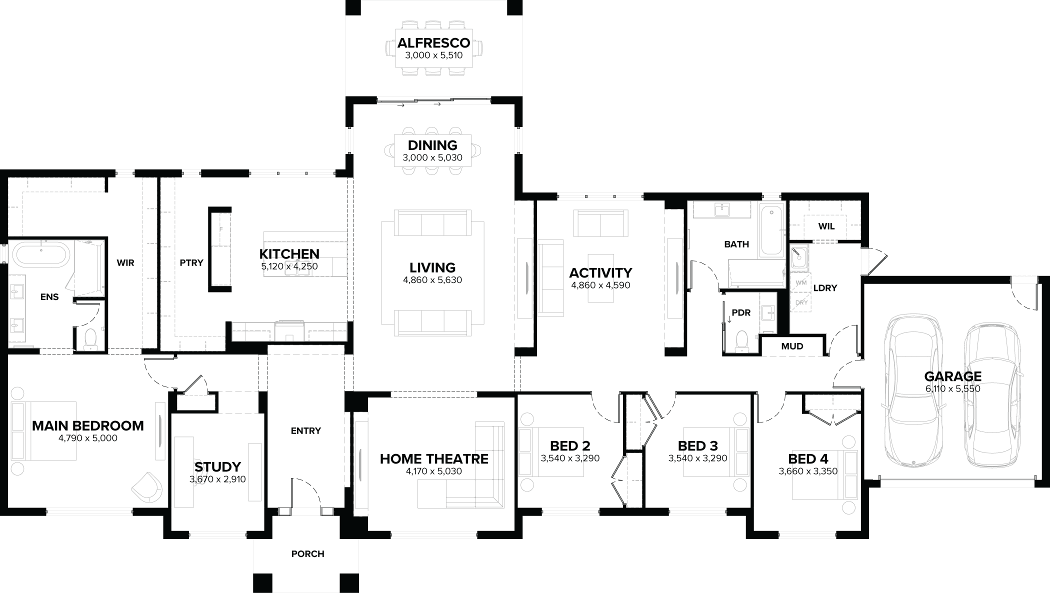 Floor Plan - Hawthorne 367