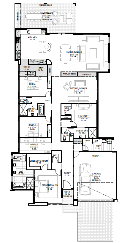 Lennox Floor Plan